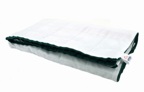 A-TYPISCH Professional – Gewichtsdecke Elegant Weiß Soft Minky Edition 100×135