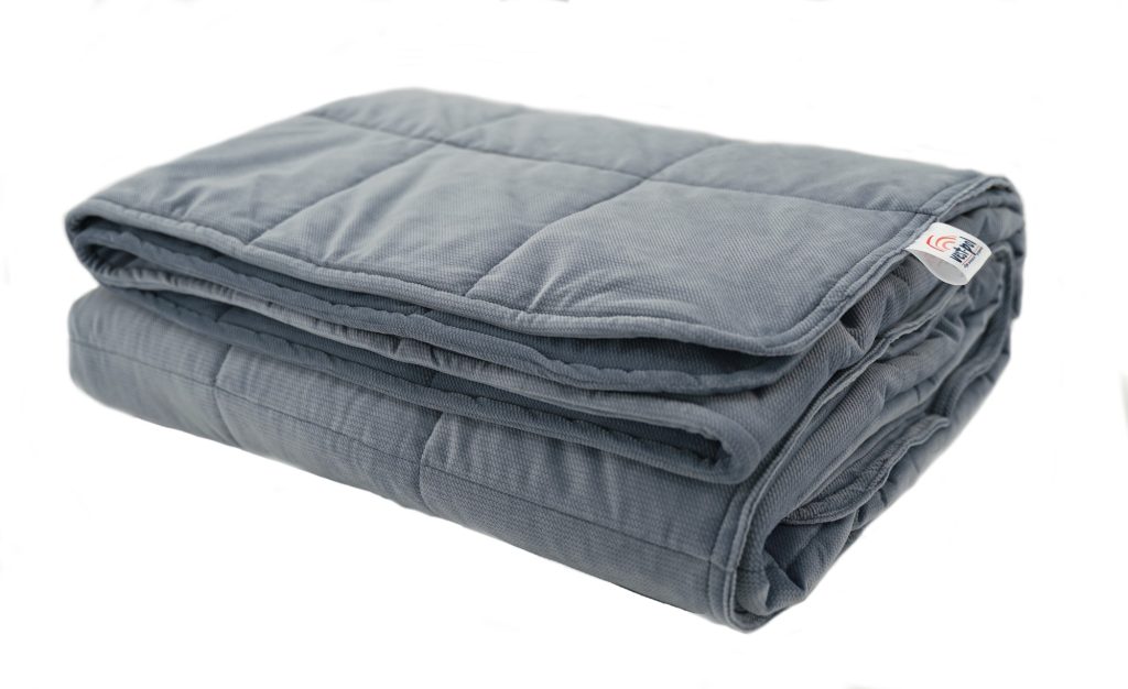 A-TYPISCH Professional – Gewichtsdecke Velvet Style Premium Edition – Dunkelgrau